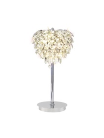 Coniston Polished Chrome Crystal Table Lamps Diyas Designer Table Lamps